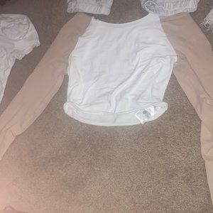 Off the shoulder Y2K skater shirt